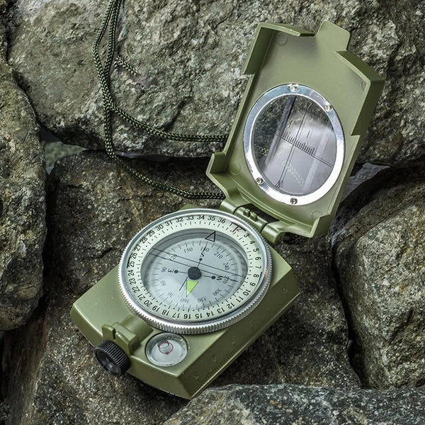 MLC1 Professional Military Lensatic Sighting Metal Compass with Carrying  Pouch Stealth Angel Survival