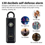 Self Defense Alarm Keychain, LED Flashlight with Strobe Light Rechargeable  Stealth Angel Survival