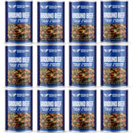 Emergency Survival Food Canned Ground Beef Case 12 - Up To 25 Year Shelf Life - Stealth Angel Survival