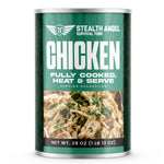 Emergency Survival Food Canned Chicken - Up To 25 Year Shelf Life - Stealth Angel Survival