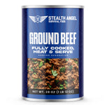 Emergency Survival Food Mixed Case - Canned Beef, Chicken, Ground Beef  - Up To 25 Year Shelf Life - Stealth Angel Survival