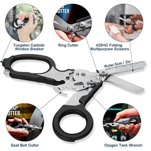 Emergency Shears - 6 in 1 Trauma Shears - Stealth Angel Survival