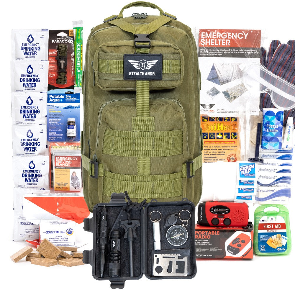 1 Person Elite Backpack Kit – QuakeHOLD!