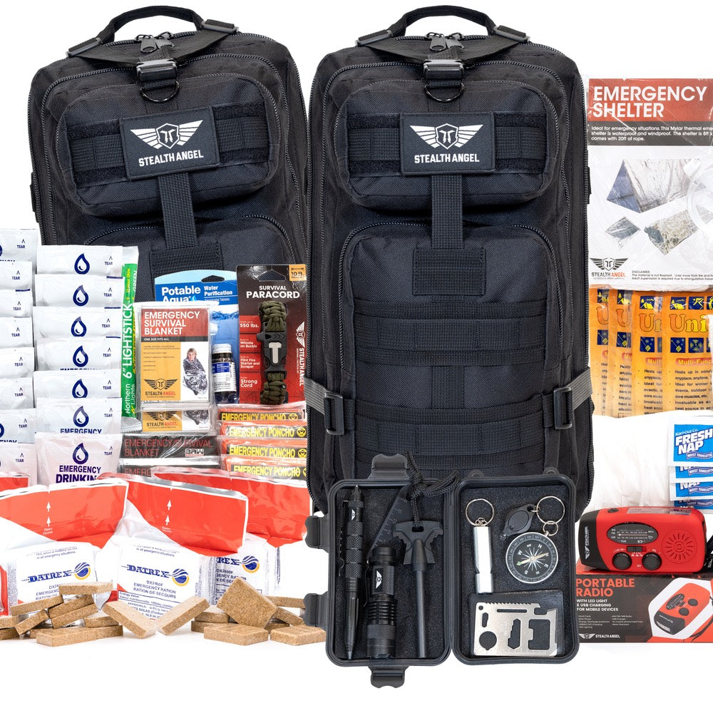 Amazon.com: ReadyWise 64-Piece Emergency Survival Backpack, Bug-Out Bag  Freeze-Dried Disaster Kit for Hurricane Preparedness, Camping Food, Prepper  Emergency Outdoor Hunting, Black : Sports & Outdoors