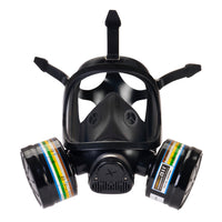 Full Face Tactical Dual Respirator Gas Mask Stealth Angel Survival