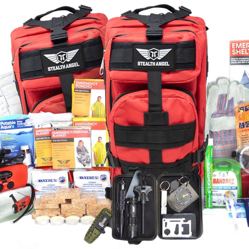 4 Person 72 Hour Emergency Preparedness Kits, Survival Bags